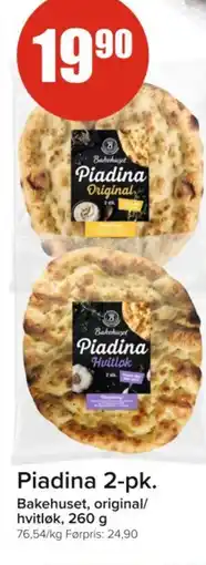 Spar BAKEHUSET Piadina 2-pk. tilbud