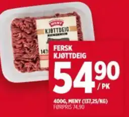 Meny MENY Fersk kjøttdeig tilbud