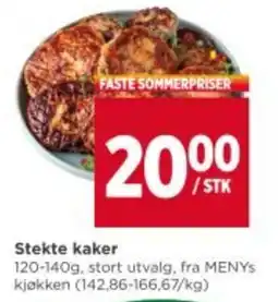 Meny Stekte kaker tilbud