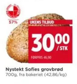 Meny Nystekt sofies grovbrød tilbud