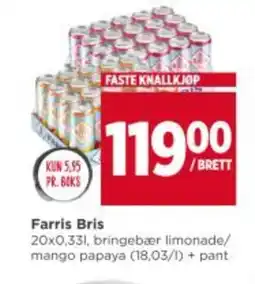 Meny Farris bris tilbud