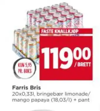 Meny Farris bris tilbud