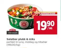 Meny Salatbar plukk & miks tilbud