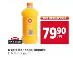 Meny MENY Nypresset appelsinjuice tilbud