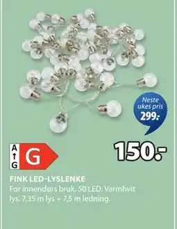 JYSK FINK LED-LYSLENKE tilbud