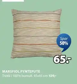JYSK MARSFIOL PYNTEPUTE tilbud