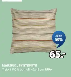 JYSK MARSFIOL PYNTEPUTE tilbud
