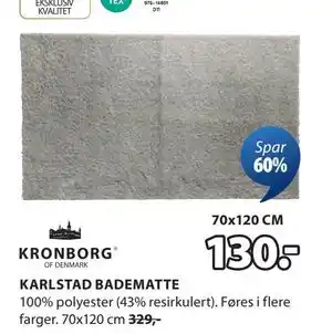 JYSK KARLSTAD BADEMATTE tilbud
