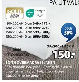 JYSK EDITH OVERMADRASSLAKEN tilbud