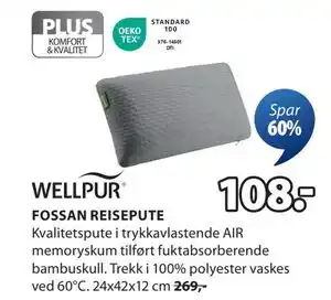JYSK FOSSAN REISEPUTE tilbud