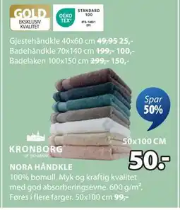 JYSK Gjestehåndkle 40x60 cm tilbud