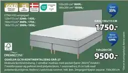 JYSK OSAELVA GC10 KONTINENTALSENG GRÅ-27 tilbud