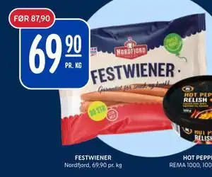 Rema 1000 FESTWIENER tilbud