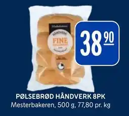 Rema 1000 PØLSEBRØD HÅNDVERK 8PK tilbud