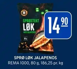 Rema 1000 SPRØ LØK JALAPENOS tilbud