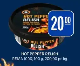 Rema 1000 HOT PEPPER RELISH tilbud