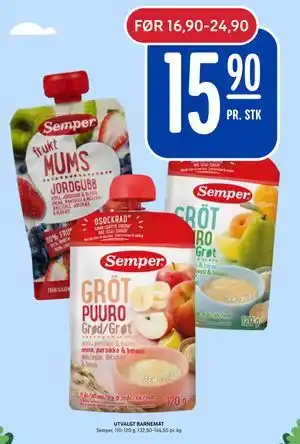 Rema 1000 UTVALGT BARNEMAT tilbud