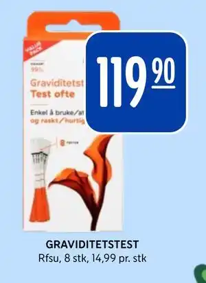 Rema 1000 GRAVIDITETSTEST tilbud