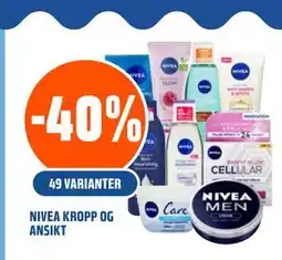 Coop Obs NIVEA KROPP OG ANSIKT tilbud