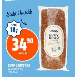 Coop Obs COOP GROVBRØD tilbud