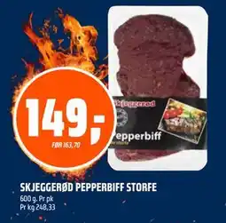 Coop Obs SKJEGGERØD PEPPERBIFF STORFE tilbud
