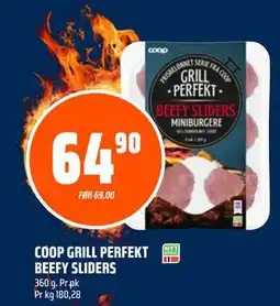 Coop Obs COOP GRILL PERFEKT BEEFY SLIDERS tilbud