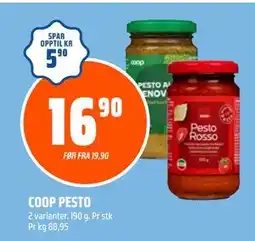 Coop Obs COOP PESTO tilbud
