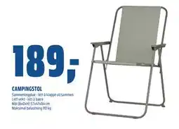 Coop Obs CAMPINGSTOL tilbud