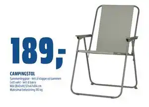 Coop Obs CAMPINGSTOL tilbud