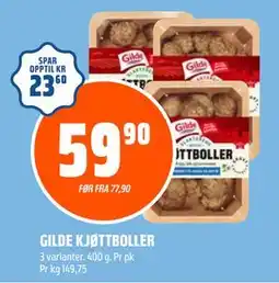 Coop Obs GILDE KJØTTBOLLER tilbud