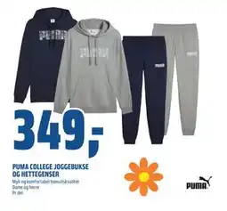 Coop Obs PUMA COLLEGE JOGGEBUKSE OG HETTEGENSER tilbud
