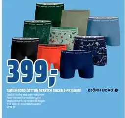 Coop Obs BJØRN BORG COTTON STRETCH BOXER 3-PK HERRE tilbud