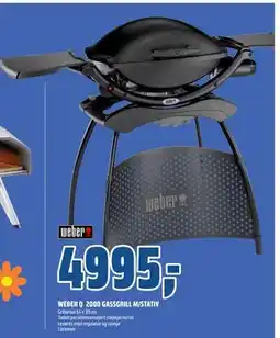 Coop Obs WEBER Q 2000 GASSGRILL M/STATIV tilbud
