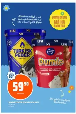 Coop Obs DUMBLE/TYRKISK PEBER ISKREM BOKS tilbud