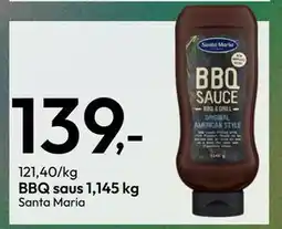 Gigaboks BBQ saus 1,145 kg tilbud