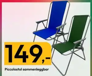 Gigaboks Piccolostol sammenleggbar tilbud