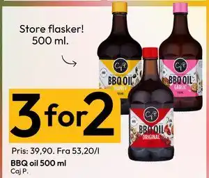Gigaboks BBQ oil 500 ml tilbud