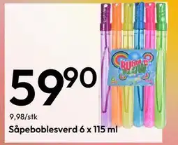Gigaboks Såpeboblesverd 6 x 115 ml tilbud