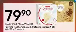 Gigaboks Ferrero Rocher classic & Rafaello iskrem 4 pk tilbud