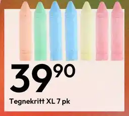 Gigaboks Tegnekritt XL 7 pk tilbud