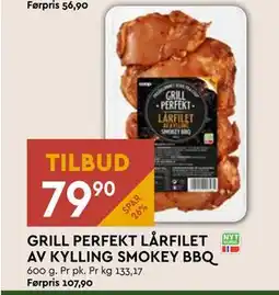 Coop Mega GRILL PERFEKT LÅRFILET AV KYLLING SMOKEY BBQ tilbud