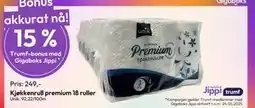 Gigaboks Kjøkkenrull premium 18 ruller tilbud