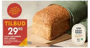 Coop Mega COOP GROVBRØD MED LINFRØ tilbud