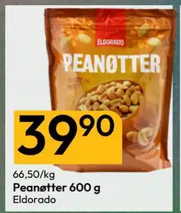 Gigaboks Peanøtter 600 g tilbud