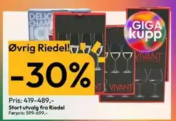 Gigaboks Stort utvalg fra Riedel tilbud