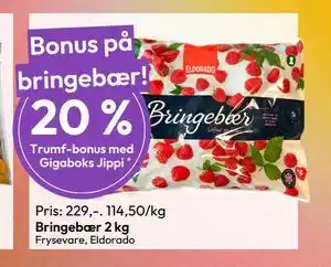 Gigaboks Bringebær 2 kg tilbud
