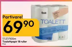 Gigaboks Toalettpapir 18 ruller tilbud