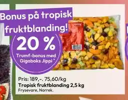 Gigaboks Tropisk fruktblanding 2,5 kg tilbud