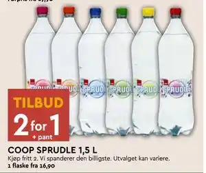 Coop Mega COOP SPRUDLE 1,5 L tilbud