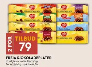 Coop Mega FREIA SJOKOLADEPLATER tilbud